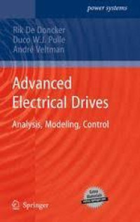 Image of Advanced Electrical Drives Analysis, Modeling, Control