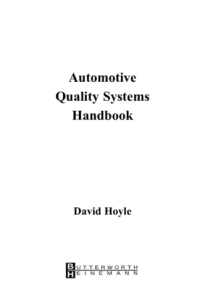 Image of Automotive Quality Systems Handbook
