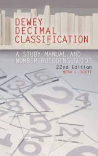 Image of Dewey Decimal Classification : A Study manual And Number Building Guide