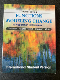 Image of Functions Modeling Change: A Preparation or Calculus